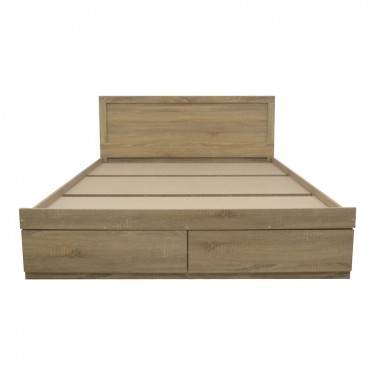Κρεβάτι Olympus με συρτάρι σε sonoma απόχρωση 140x200εκ Υλικό: PAPER LAMINATED PARTICLE BOARD - MDF BOARD 123-000228