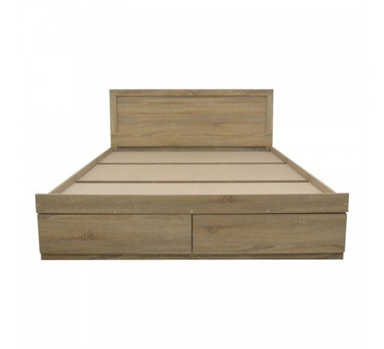 Κρεβάτι Olympus με συρτάρι σε φυσική απόχρωση 140x200εκ Υλικό: PAPER LAMINATED PARTICLE BOARD - MDF BOARD 123-000228