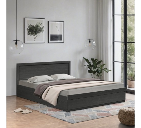 Κρεβάτι Olympus με συρτάρι σε wenge απόχρωση 140x200εκ Υλικό: PAPER LAMINATED PARTICLE BOARD - MDF BOARD 123-000242