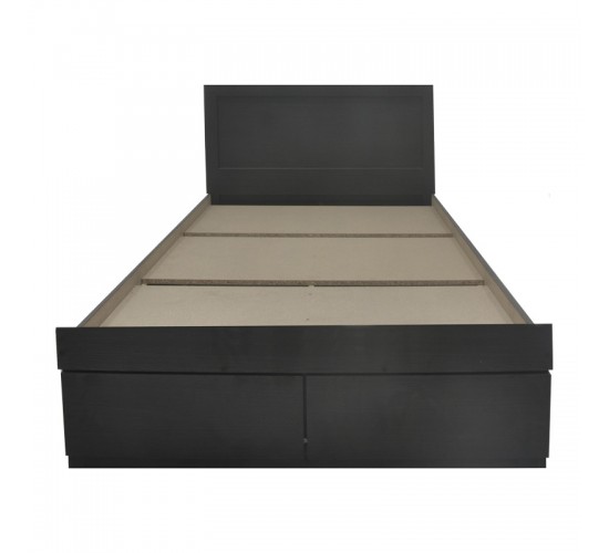 Κρεβάτι Olympus με συρτάρι σε wenge απόχρωση 140x200εκ Υλικό: PAPER LAMINATED PARTICLE BOARD - MDF BOARD 123-000242