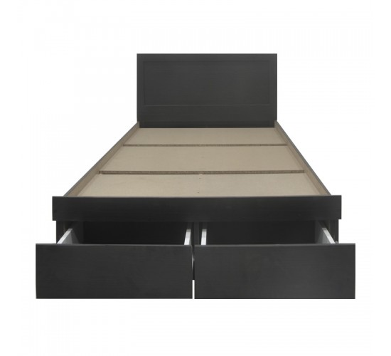 Κρεβάτι Olympus με συρτάρι σε wenge απόχρωση 140x200εκ Υλικό: PAPER LAMINATED PARTICLE BOARD - MDF BOARD 123-000242