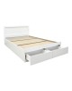 Κρεβάτι Olympus με συρτάρι σε λευκή απόχρωση 100x200εκ Υλικό: PAPER LAMINATED PARTICLE BOARD - MDF BOARD 123-000243