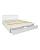 Κρεβάτι Olympus με συρτάρι σε λευκή απόχρωση 120x200εκ Υλικό: PAPER LAMINATED PARTICLE BOARD - MDF BOARD 123-000247