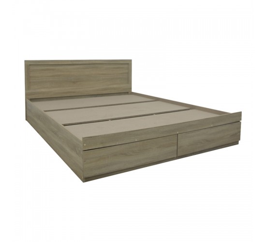 Κρεβάτι Olympus με συρτάρι σε φυσική απόχρωση 160x200εκ Υλικό: PAPER LAMINATED PARTICLE BOARD - MDF BOARD 123-000248