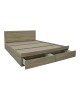 Κρεβάτι Olympus με συρτάρι σε φυσική απόχρωση 160x200εκ Υλικό: PAPER LAMINATED PARTICLE BOARD - MDF BOARD 123-000248