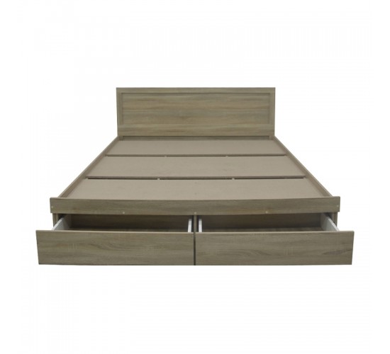 Κρεβάτι Olympus με συρτάρι σε φυσική απόχρωση 160x200εκ Υλικό: PAPER LAMINATED PARTICLE BOARD - MDF BOARD 123-000248