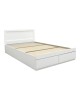 Κρεβάτι Olympus με συρτάρι σε λευκή απόχρωση 160x200εκ Υλικό: PAPER LAMINATED PARTICLE BOARD - MDF BOARD 123-000249