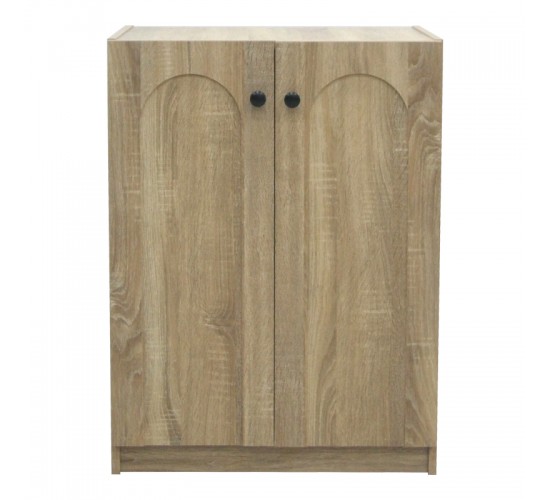 Παπουτσοθήκη-ντουλάπι Ambera σε sonoma απόχρωση 60x36.5x81.5εκ Υλικό: CLIPBOARD WITH 3D PAPER WOOD - MDF 123-000263