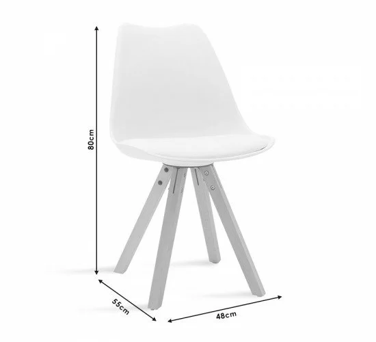 Καρέκλα Caron PP λευκό-φυσικό πόδι Υλικό: PU. PP. Beech solid wood leg 127-000012 Καρέκλα Caron PP λευκό-φυσικό πόδι Υλικό: PU. PP. Beech solid wood leg 127-000012