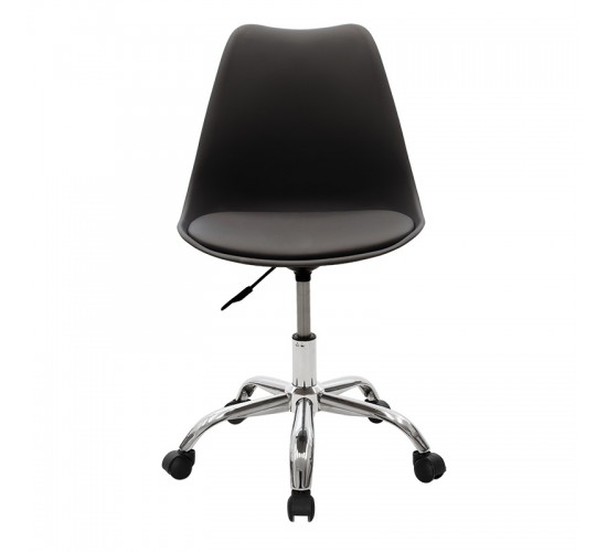 Καρέκλα γραφείου εργασίας Gaston II PP-PU μαύρο Υλικό: PP. PU. METAL 127-000024