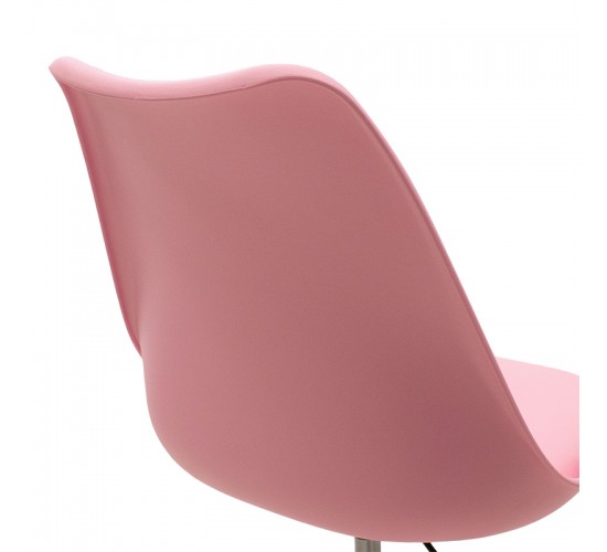 Καρέκλα γραφείου εργασίας Gaston II PP-PU ροζ Υλικό: PP. PU. METAL 127-000025