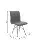 Καρέκλα Cian II PU μαύρο-φυσικό πόδι Υλικό: PU. METAL. WOOD 127-000031