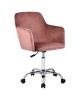 Καρέκλα γραφείου εργασίας Xever βελούδο ροζ Υλικό: VELVET. METAL 127-000034
