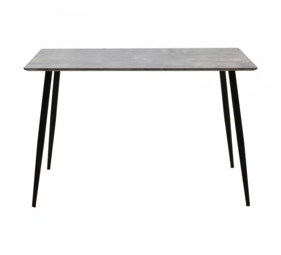 Τραπέζι Cuba MDF γκρι cement-μαύρο 120x80x76εκ Υλικό: MDF BOARD THICKNESS 20MM WITH PAPER WOOD - IRON TUBE 38X1.1 127-000083 Τραπέζι Cuba MDF γκρι cement-μαύρο 120x80x76εκ Υλικό: MDF BOARD THICKNESS 20MM WITH PAPER WOOD - IRON TUBE 38X1.1 127-000083
