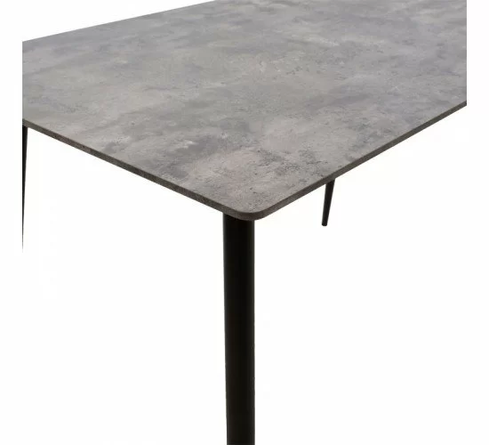 Τραπέζι Cuba MDF γκρι cement-μαύρο 120x80x76εκ Υλικό: MDF BOARD THICKNESS 20MM WITH PAPER WOOD - IRON TUBE 38X1.1 127-000083 Τραπέζι Cuba MDF γκρι cement-μαύρο 120x80x76εκ Υλικό: MDF BOARD THICKNESS 20MM WITH PAPER WOOD - IRON TUBE 38X1.1 127-000083