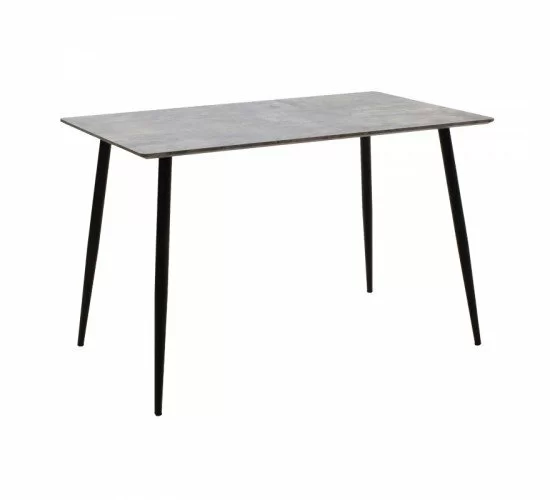 Τραπέζι Cuba MDF γκρι cement-μαύρο 120x80x76εκ Υλικό: MDF BOARD THICKNESS 20MM WITH PAPER WOOD - IRON TUBE 38X1.1 127-000083 Τραπέζι Cuba MDF γκρι cement-μαύρο 120x80x76εκ Υλικό: MDF BOARD THICKNESS 20MM WITH PAPER WOOD - IRON TUBE 38X1.1 127-000083