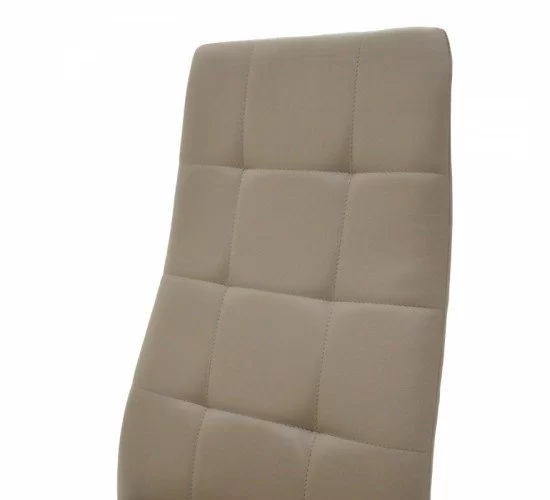 Καρέκλα Cube PU μόκα-πόδι χρωμίου Υλικό: METAL. PU 127-000110 Καρέκλα Cube PU μόκα-πόδι χρωμίου Υλικό: METAL. PU 127-000110