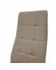 Καρέκλα Cube PU μόκα-πόδι χρωμίου Υλικό: METAL. PU 127-000110 Καρέκλα Cube PU μόκα-πόδι χρωμίου Υλικό: METAL. PU 127-000110