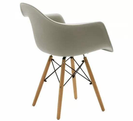 Πολυθρόνα Julita PP γκρι-φυσικό πόδι Υλικό: PP 2850g/m³ - BEECH WOOD 127-000124 Πολυθρόνα Julita PP γκρι-φυσικό πόδι Υλικό: PP 2850g/m³ - BEECH WOOD 127-000124