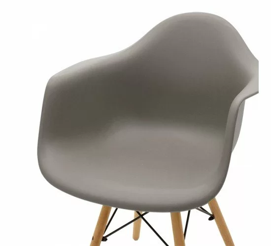 Πολυθρόνα Julita PP γκρι-φυσικό πόδι Υλικό: PP 2850g/m³ - BEECH WOOD 127-000124 Πολυθρόνα Julita PP γκρι-φυσικό πόδι Υλικό: PP 2850g/m³ - BEECH WOOD 127-000124