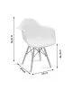 Πολυθρόνα Julita PP γκρι-φυσικό πόδι Υλικό: PP 2850g/m³ - BEECH WOOD 127-000124 Πολυθρόνα Julita PP γκρι-φυσικό πόδι Υλικό: PP 2850g/m³ - BEECH WOOD 127-000124