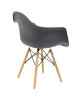 Πολυθρόνα Julita PP μαύρο-φυσικό πόδι Υλικό: PP 2850g/m³ - BEECH WOOD 127-000126 Πολυθρόνα Julita PP μαύρο-φυσικό πόδι Υλικό: PP 2850g/m³ - BEECH WOOD 127-000126
