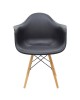 Πολυθρόνα Julita PP μαύρο-φυσικό πόδι Υλικό: PP 2850g/m³ - BEECH WOOD 127-000126 Πολυθρόνα Julita PP μαύρο-φυσικό πόδι Υλικό: PP 2850g/m³ - BEECH WOOD 127-000126