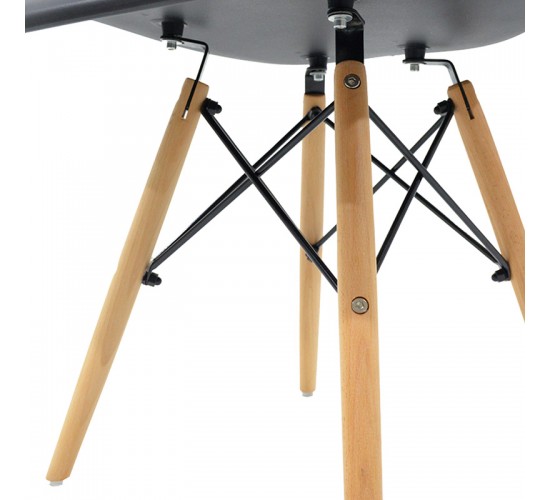 Πολυθρόνα Julita PP μαύρο-φυσικό πόδι Υλικό: PP 2850g/m³ - BEECH WOOD 127-000126 Πολυθρόνα Julita PP μαύρο-φυσικό πόδι Υλικό: PP 2850g/m³ - BEECH WOOD 127-000126