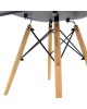 Πολυθρόνα Julita PP μαύρο-φυσικό πόδι Υλικό: PP 2850g/m³ - BEECH WOOD 127-000126 Πολυθρόνα Julita PP μαύρο-φυσικό πόδι Υλικό: PP 2850g/m³ - BEECH WOOD 127-000126