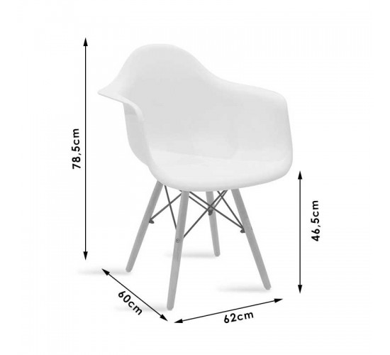 Πολυθρόνα Julita PP μαύρο-φυσικό πόδι Υλικό: PP 2850g/m³ - BEECH WOOD 127-000126 Πολυθρόνα Julita PP μαύρο-φυσικό πόδι Υλικό: PP 2850g/m³ - BEECH WOOD 127-000126
