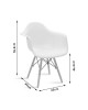 Πολυθρόνα Julita PP μαύρο-φυσικό πόδι Υλικό: PP 2850g/m³ - BEECH WOOD 127-000126 Πολυθρόνα Julita PP μαύρο-φυσικό πόδι Υλικό: PP 2850g/m³ - BEECH WOOD 127-000126