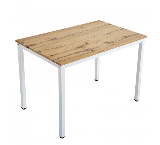 Τραπέζι Witte MDF/Metal σε sonoma απόχρωση με μαύρο πόδι 110x70x76εκ Υλικό: MDF - METAL 127-000179 Τραπέζι Witte MDF/Metal σε sonoma απόχρωση με μαύρο πόδι 110x70x76εκ Υλικό: MDF - METAL 127-000179