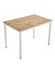 Τραπέζι Witte MDF/Metal σε sonoma απόχρωση με μαύρο πόδι 110x70x76εκ Υλικό: MDF - METAL 127-000179 Τραπέζι Witte MDF/Metal σε sonoma απόχρωση με μαύρο πόδι 110x70x76εκ Υλικό: MDF - METAL 127-000179