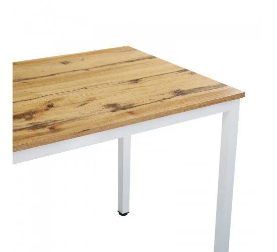Τραπέζι Witte MDF/Metal σε sonoma απόχρωση με μαύρο πόδι 110x70x76εκ Υλικό: MDF - METAL 127-000179 Τραπέζι Witte MDF/Metal σε sonoma απόχρωση με μαύρο πόδι 110x70x76εκ Υλικό: MDF - METAL 127-000179