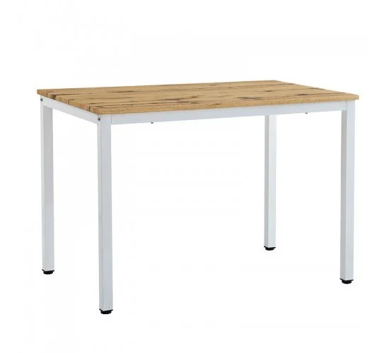 Τραπέζι Witte MDF/Metal σε sonoma απόχρωση με μαύρο πόδι 110x70x76εκ Υλικό: MDF - METAL 127-000179 Τραπέζι Witte MDF/Metal σε sonoma απόχρωση με μαύρο πόδι 110x70x76εκ Υλικό: MDF - METAL 127-000179