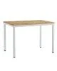 Τραπέζι Witte MDF/Metal σε sonoma απόχρωση με μαύρο πόδι 110x70x76εκ Υλικό: MDF - METAL 127-000179 Τραπέζι Witte MDF/Metal σε sonoma απόχρωση με μαύρο πόδι 110x70x76εκ Υλικό: MDF - METAL 127-000179