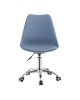 Καρέκλα γραφείου εργασίας Gaston II pp-pu σε απόχρωση ανοιχτό μπλε 48x57x80-93εκ Υλικό: PP - PU - METAL 127-000186
