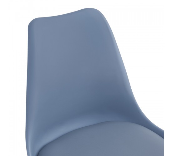 Καρέκλα γραφείου εργασίας Gaston II pp-pu σε απόχρωση ανοιχτό μπλε 48x57x80-93εκ Υλικό: PP - PU - METAL 127-000186