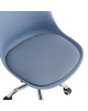 Καρέκλα γραφείου εργασίας Gaston II pp-pu σε απόχρωση ανοιχτό μπλε 48x57x80-93εκ Υλικό: PP - PU - METAL 127-000186