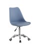 Καρέκλα γραφείου εργασίας Gaston II pp-pu σε απόχρωση ανοιχτό μπλε 48x57x80-93εκ Υλικό: PP - PU - METAL 127-000186