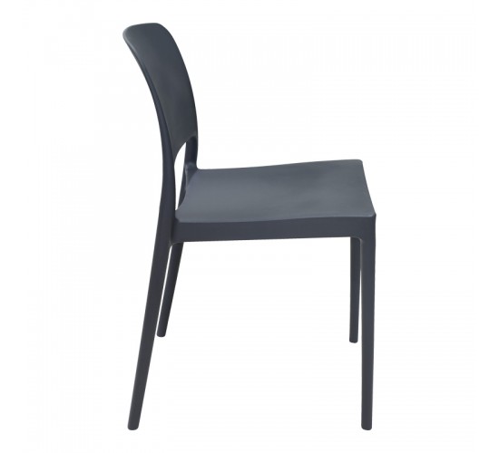 Καρέκλα Fenxy pp σε μαύρη απόχρωση 38x42x77εκ Υλικό: PP 127-000190