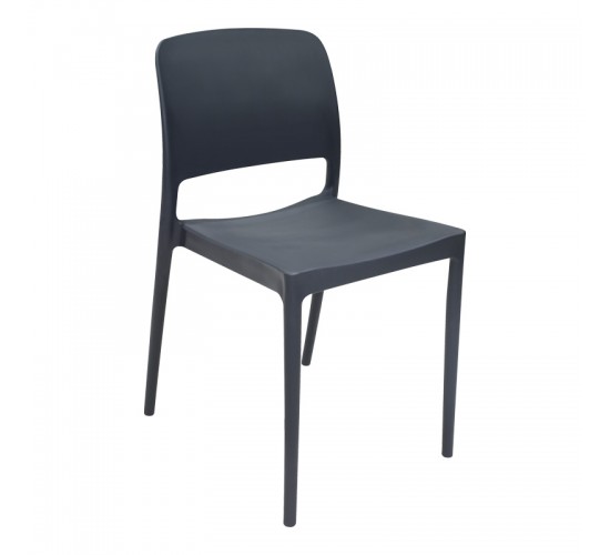 Καρέκλα Fenxy pp σε μαύρη απόχρωση 38x42x77εκ Υλικό: PP 127-000190