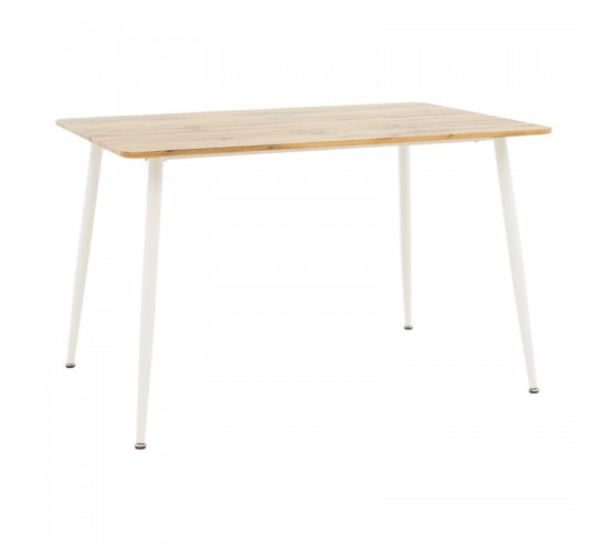 Τραπεζαρία Cuba-Caron σετ 5τεμ sonoma-λευκό 120x80x75εκ Υλικό: PU - METAL - pp 127-000192 Τραπεζαρία Cuba-Caron σετ 5τεμ sonoma-λευκό 120x80x75εκ Υλικό: PU - METAL - pp 127-000192