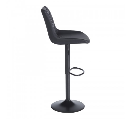 Σκαμπό μπαρ Libra pu-μέταλλο σε μαύρη απόχρωση 49x55x115εκ Υλικό: PU - METAL - SPONGE 127-000193