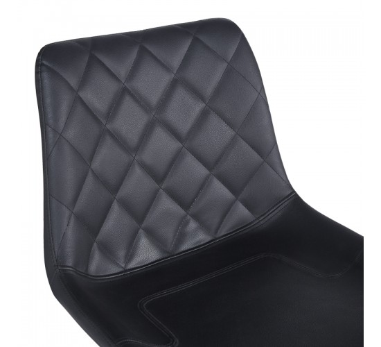 Σκαμπό μπαρ Libra pu-μέταλλο σε μαύρη απόχρωση 49x55x115εκ Υλικό: PU - METAL - SPONGE 127-000193