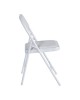Καρέκλα Niro πτυσσόμενη pu-μέταλλο σε λευκή απόχρωση 46x46x79εκ Υλικό: PU - METAL - SPONGE 127-000195