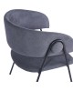 Πολυθρόνα Rachele I ανθρακί ύφασμα-πόδι μαύρο μέταλλο 52x65x79εκ Υλικό: POLYESTER - METAL - SPONGE 127-000197