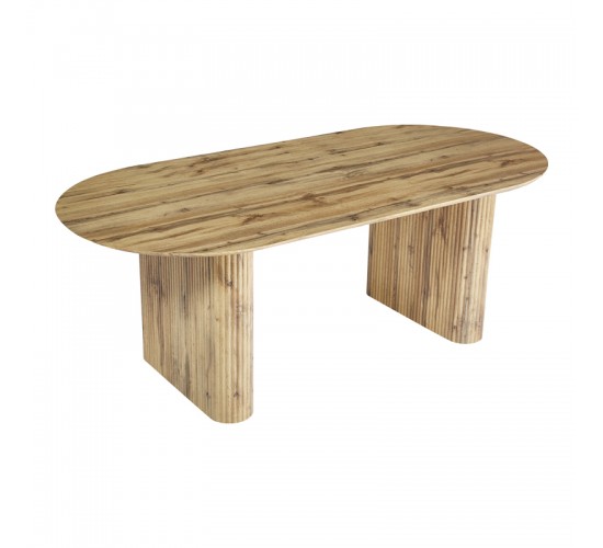 Τραπέζι Nembou mdf σε oak απόχρωση 210x100x76εκ Υλικό: MDF 127-000200