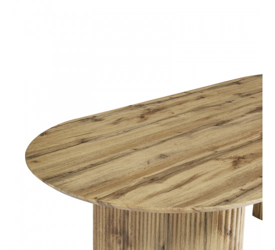 Τραπέζι Nembou mdf σε oak απόχρωση 210x100x76εκ Υλικό: MDF 127-000200