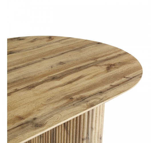 Τραπέζι Nembou mdf σε oak απόχρωση 210x100x76εκ Υλικό: MDF 127-000200